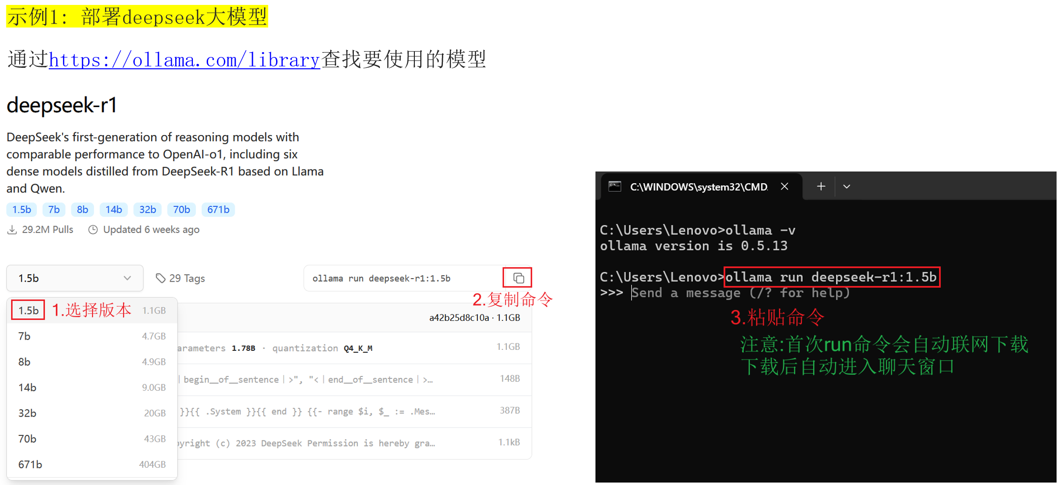 选择DeepSeek模型